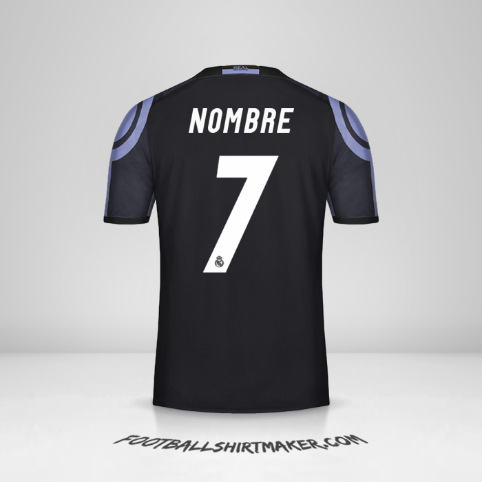 Camiseta Real Madrid CF 2016/17 Tercera -  nombre - 7