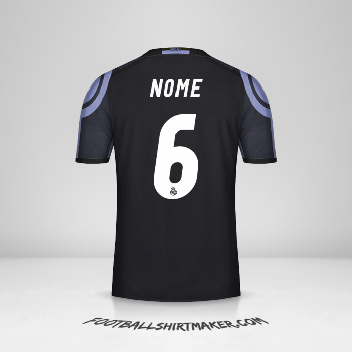 Camisa Real Madrid CF 2016/17 Terceira -  nome - 6