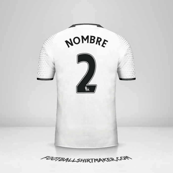 Jersey Manchester United 2016/17 Tercera -  nombre - 2