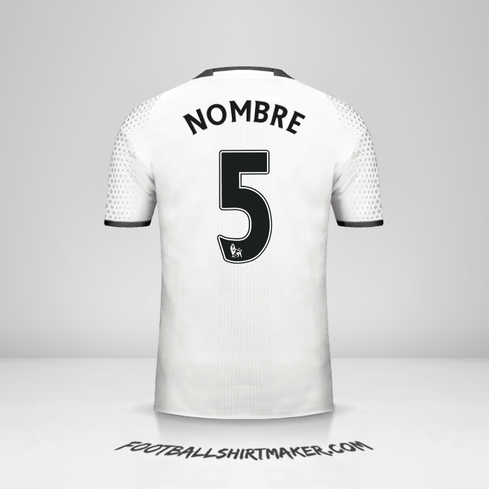 Jersey Manchester United 2016/17 Tercera -  nombre - 5