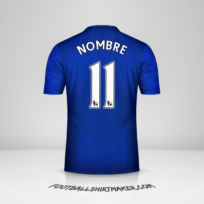 Jersey Manchester United 2016/17 Visita -  nombre - 11