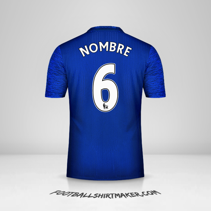 Jersey Manchester United 2016/17 Visita -  nombre - 6