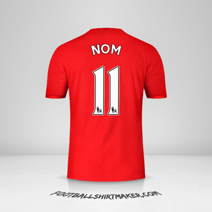Maillot Manchester United 2016/17 -  nom - 11