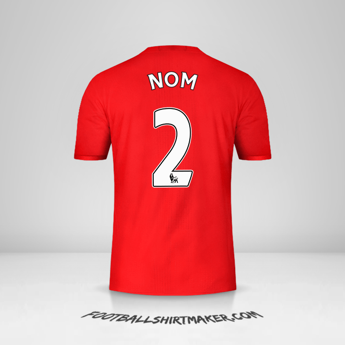 Maillot Manchester United 2016/17 -  nom - 2
