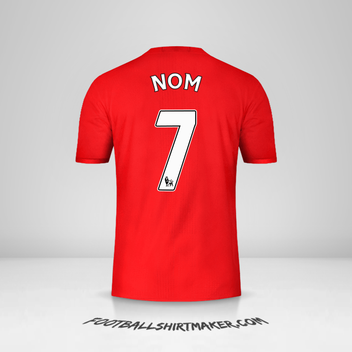 Maillot Manchester United 2016/17 -  nom - 7