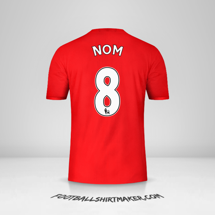 Maillot Manchester United 2016/17 -  nom - 8