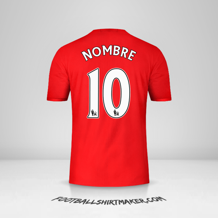 Jersey Manchester United 2016/17 -  nombre - 10