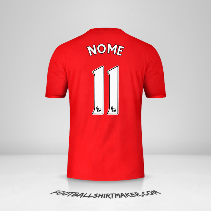 Camisa Manchester United 2016/17 -  nome - 11
