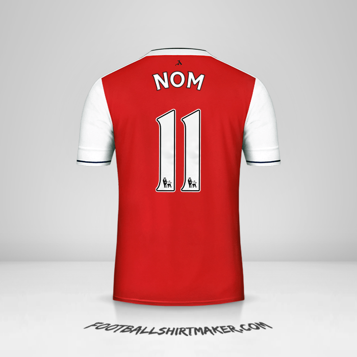 Maillot Arsenal 2016/17 -  nom - 11
