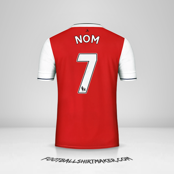 Maillot Arsenal 2016/17 -  nom - 7