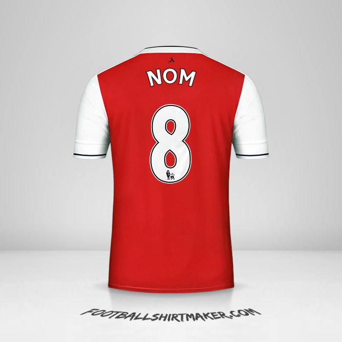 Maillot Arsenal 2016/17 -  nom - 8