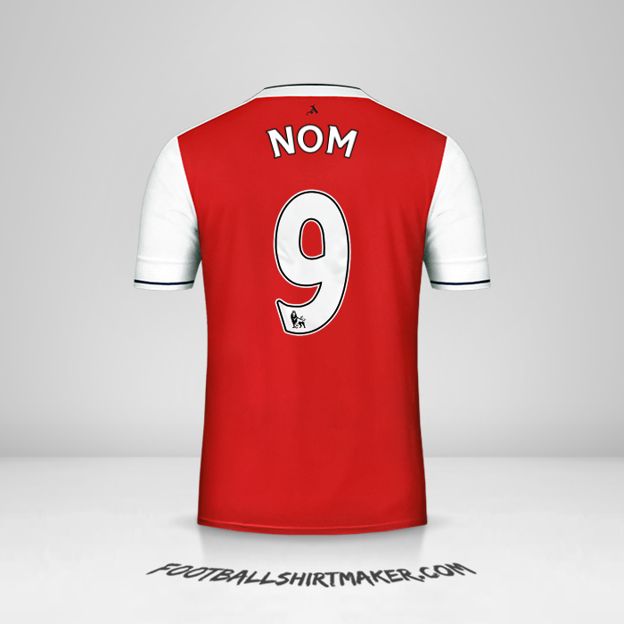 Maillot Arsenal 2016/17 -  nom - 9
