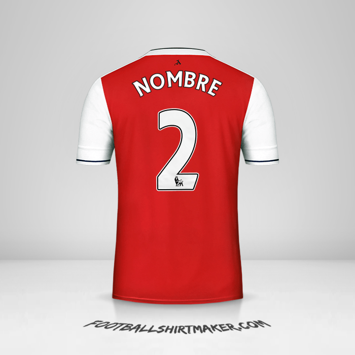 Jersey Arsenal 2016/17 -  nombre - 2