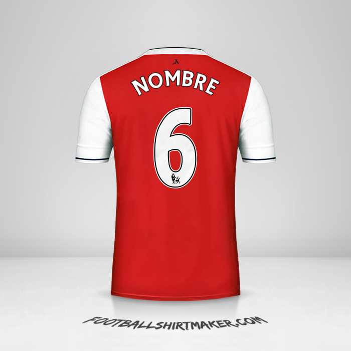 Jersey Arsenal 2016/17 -  nombre - 6
