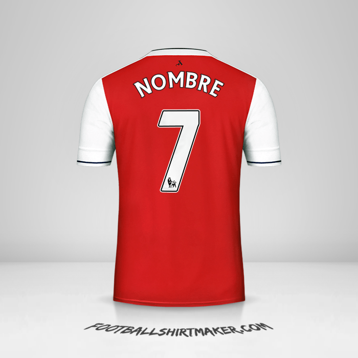 Jersey Arsenal 2016/17 -  nombre - 7