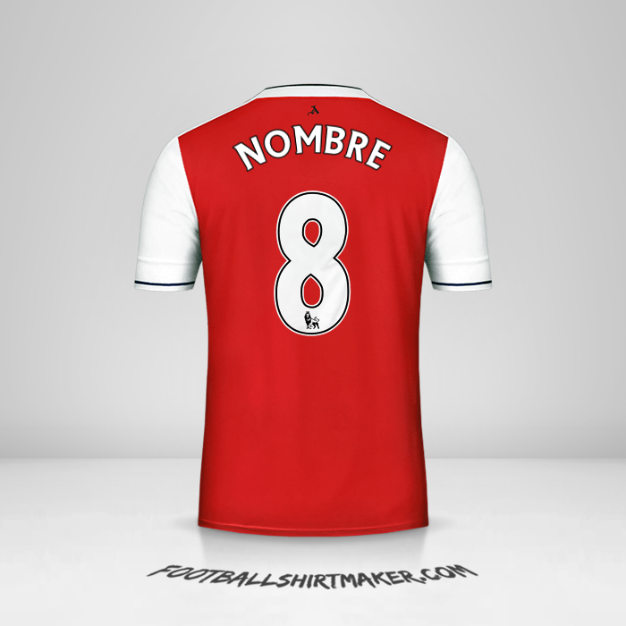 Jersey Arsenal 2016/17 -  nombre - 8