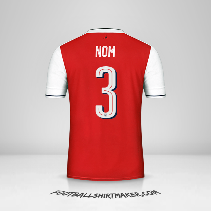 Maillot Arsenal Cup 2016/17 -  nom - 3