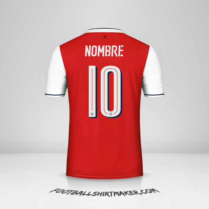 Jersey Arsenal Cup 2016/17 -  nombre - 10