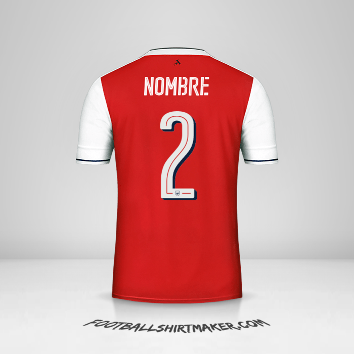 Jersey Arsenal Cup 2016/17 -  nombre - 2