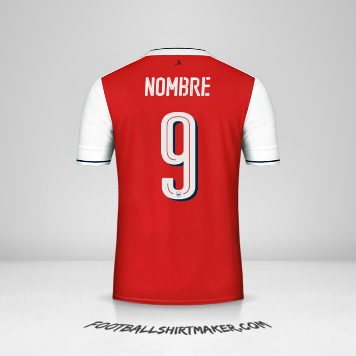 Jersey Arsenal Cup 2016/17 -  nombre - 9