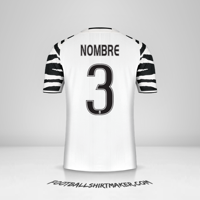 Jersey Juventus FC 2016/17 Tercera -  nombre - 3