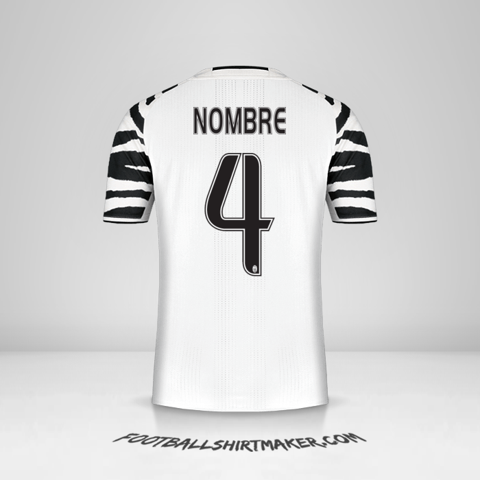 Jersey Juventus FC 2016/17 Tercera -  nombre - 4