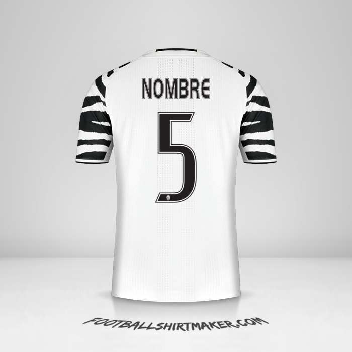 Jersey Juventus FC 2016/17 Tercera -  nombre - 5