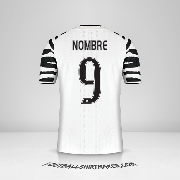 Jersey Juventus FC 2016/17 Tercera -  nombre - 9