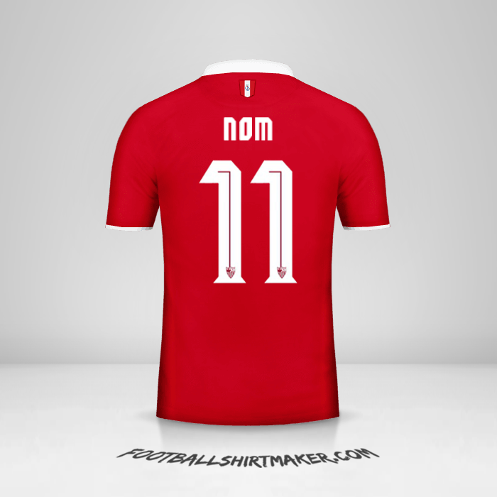 Maillot Sevilla FC 2016/2017 Extérieur -  nom - 11