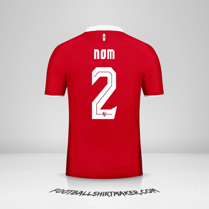 Maillot Sevilla FC 2016/2017 Extérieur -  nom - 2