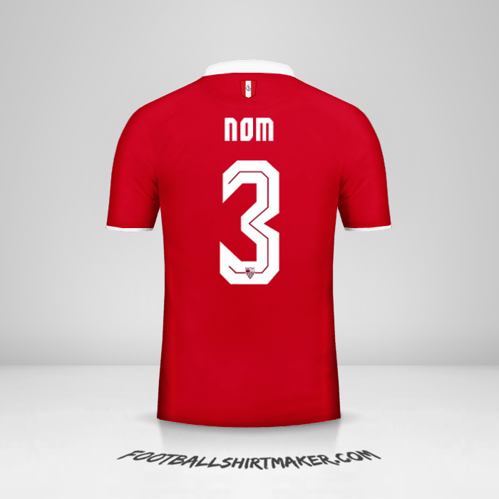 Maillot Sevilla FC 2016/2017 Extérieur -  nom - 3