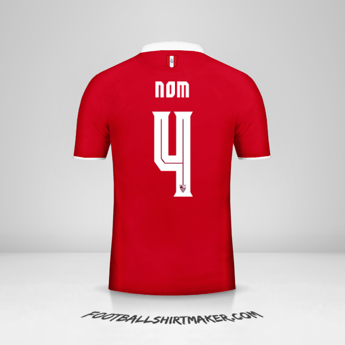 Maillot Sevilla FC 2016/2017 Extérieur -  nom - 4