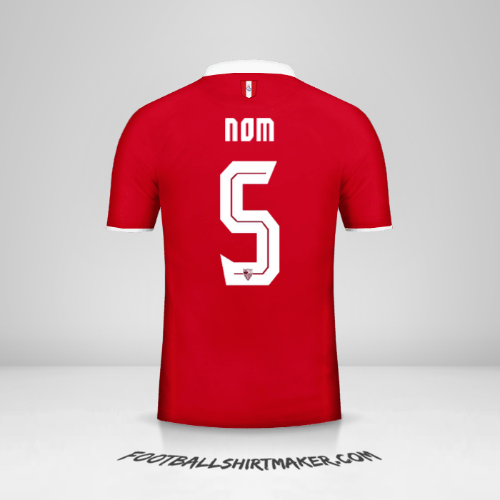 Maillot Sevilla FC 2016/2017 Extérieur -  nom - 5