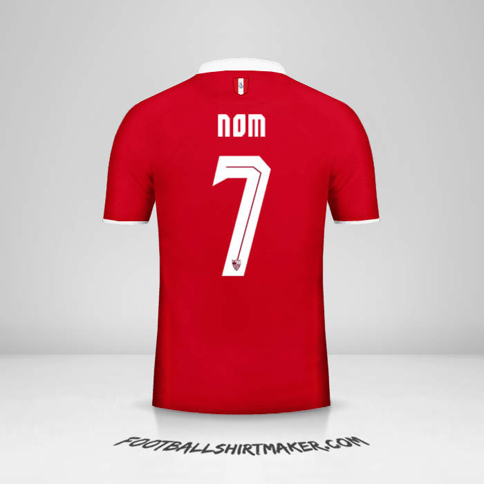 Maillot Sevilla FC 2016/2017 Extérieur -  nom - 7