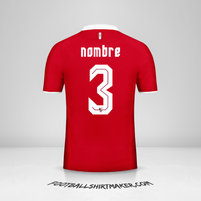 Jersey Sevilla FC 2016/2017 Visita -  nombre - 3