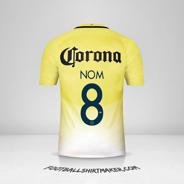 Maillot Club America 2016/17 -  nom - 8