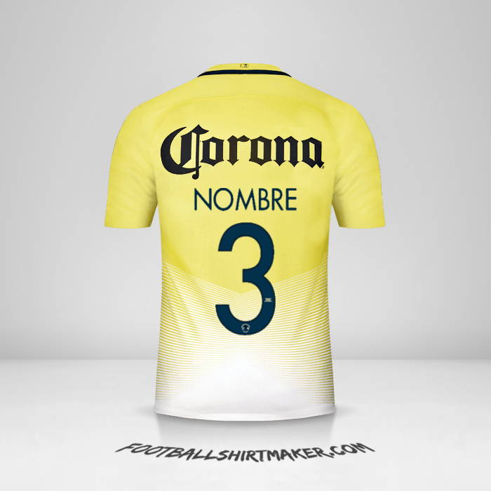 Jersey Club America 2016/17 -  nombre - 3