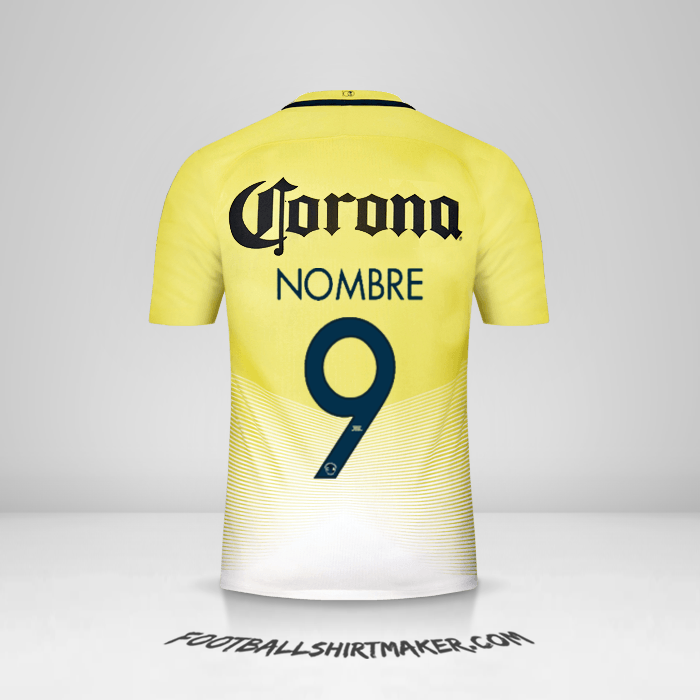 Jersey Club America 2016/17 -  nombre - 9