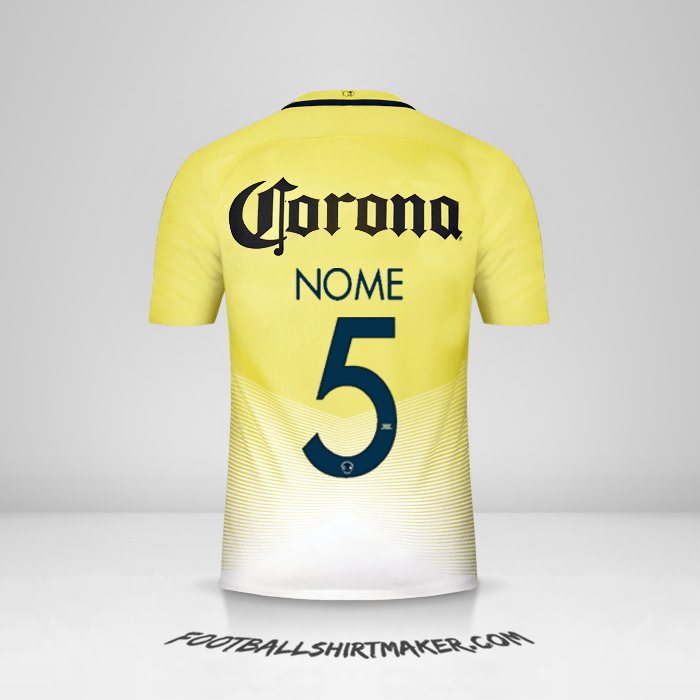 Camisa Club America 2016/17 -  nome - 5
