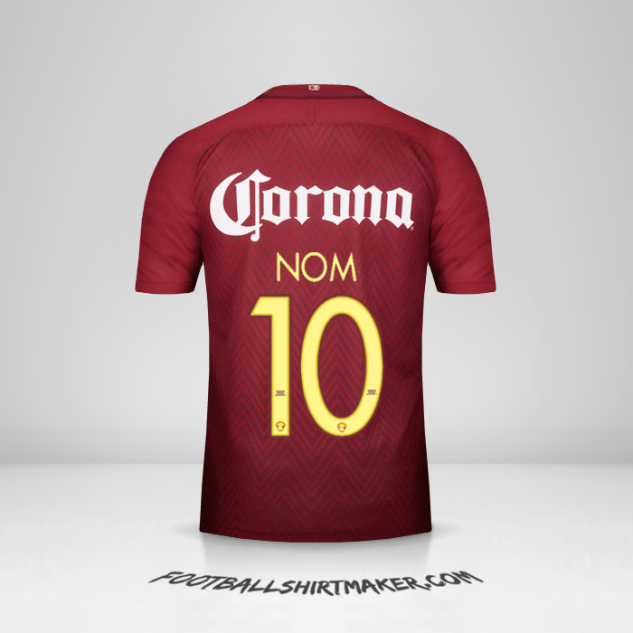 Maillot Club America 2016/17 Extérieur -  nom - 10