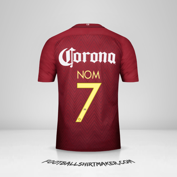 Maillot Club America 2016/17 Extérieur -  nom - 7