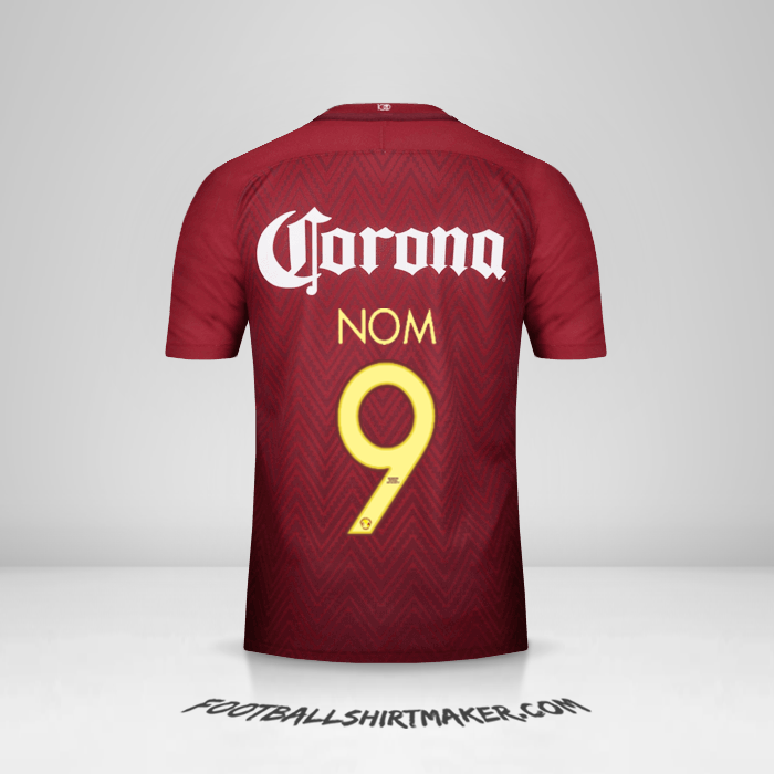 Maillot Club America 2016/17 Extérieur -  nom - 9