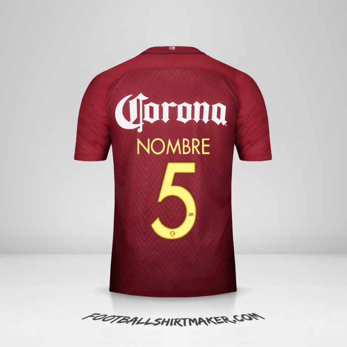 Camiseta Club America 2016/17 Visita -  nombre - 5