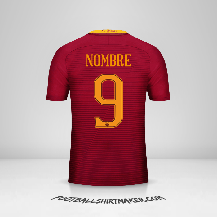 Jersey AS Roma 2016/17 -  nombre - 9