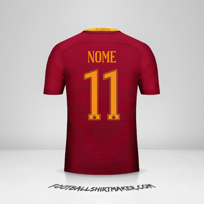 Maglia AS Roma 2016/17 -  nome - 11