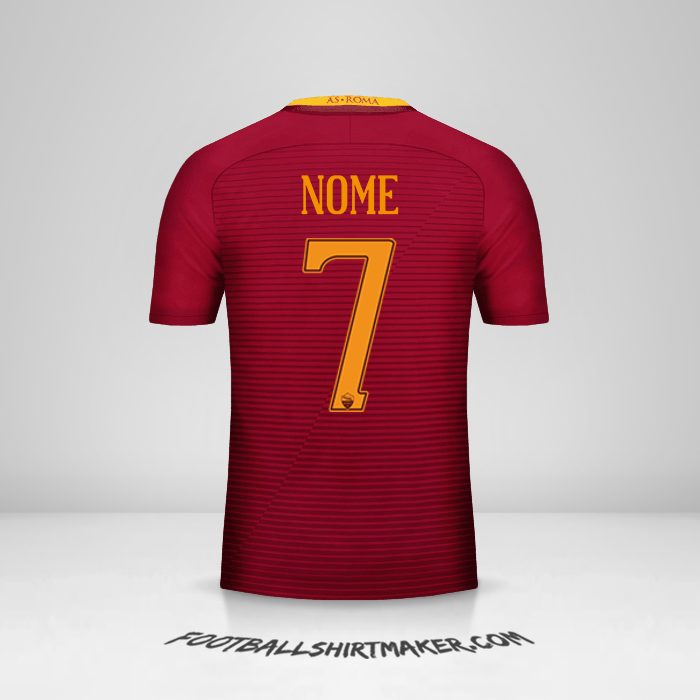 Maglia AS Roma 2016/17 -  nome - 7