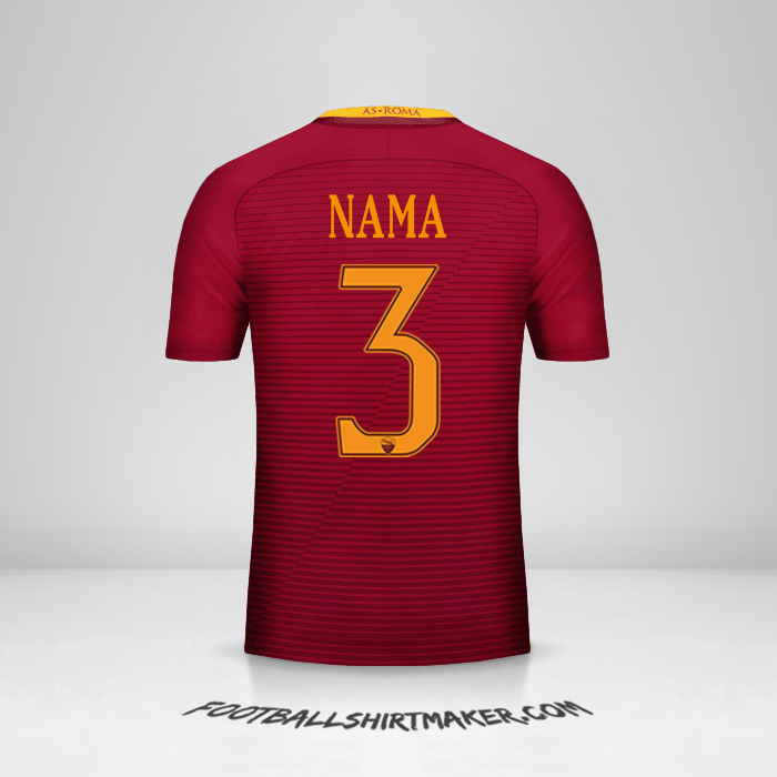 Jersey AS Roma 2016/17 -  nama - 3