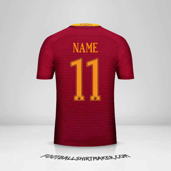 Shirt AS Roma 2016/17 -  name - 11