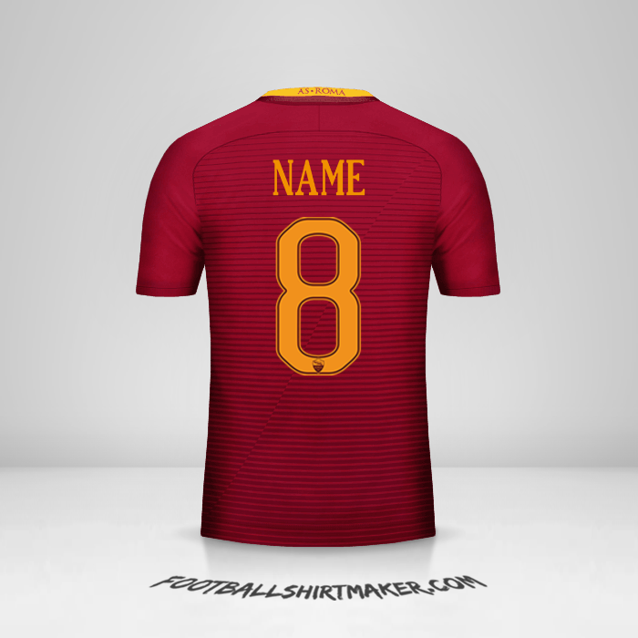 Jersey AS Roma 2016/17 -  name - 8