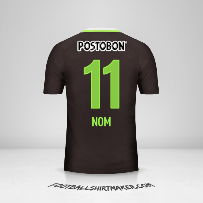 Maillot Atletico Nacional 2016 Extérieur -  nom - 11